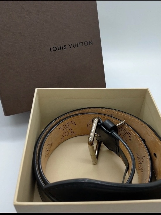 Louis Vuitton Belt Black Leather main image 6